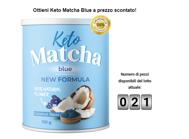 Keto Matcha Blue ingredienti