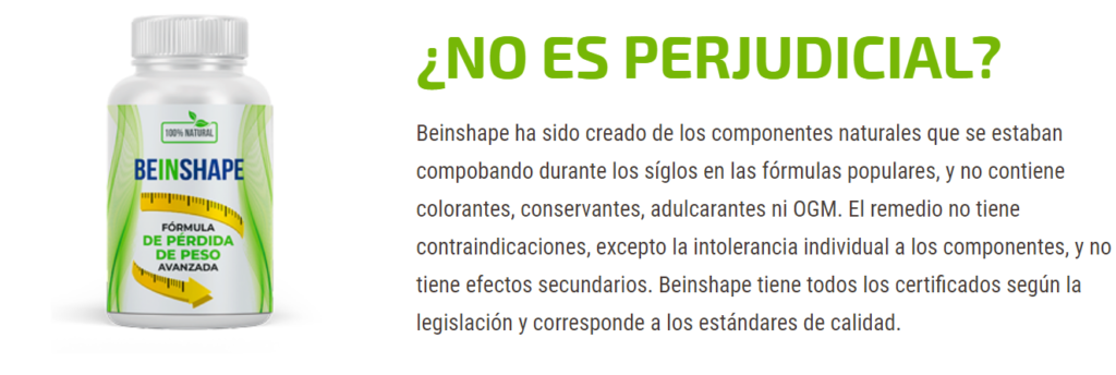 Beinshape Ingredientes