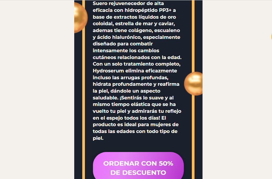 Hydroserum Precio