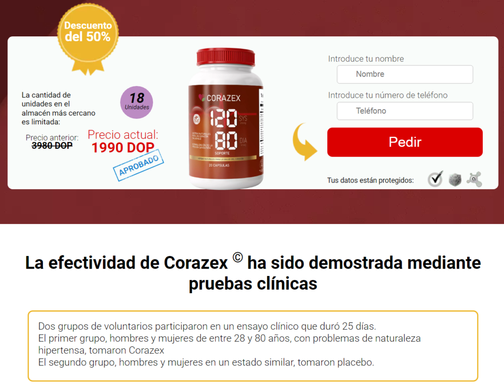 Corazex Ingredientes