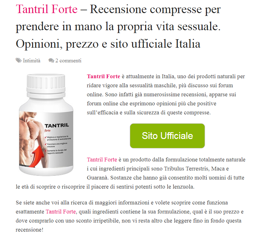 Tantril Forte Italy
