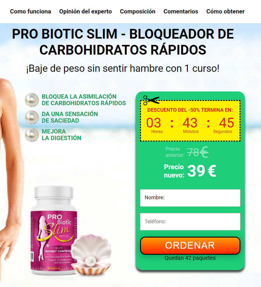 Pro Biotic Slim Beneficios