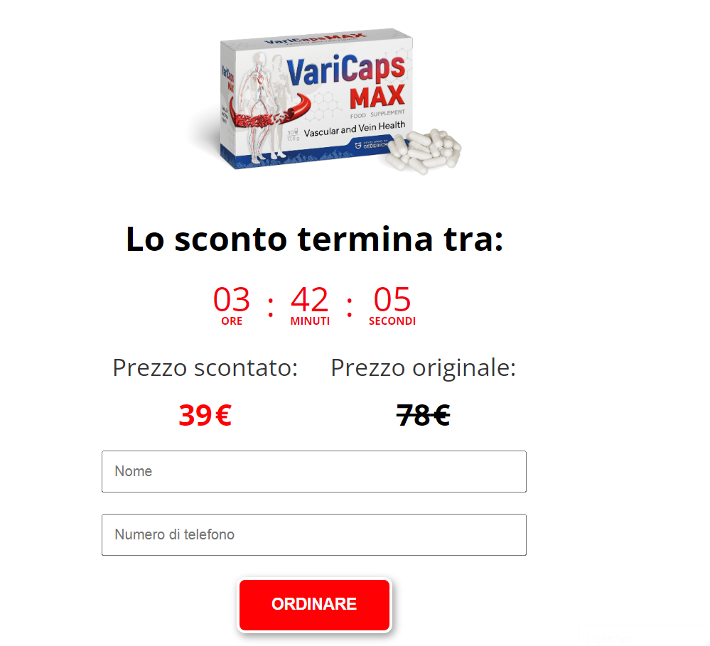 Varicaps Max capsula