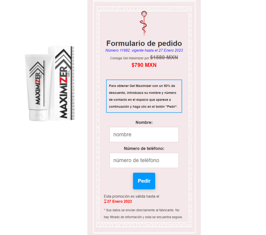 Maximizer Gel Mexico