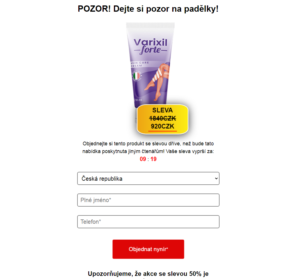 Varixil Forte krém