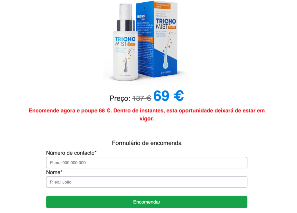 Trichomist Forte Preço