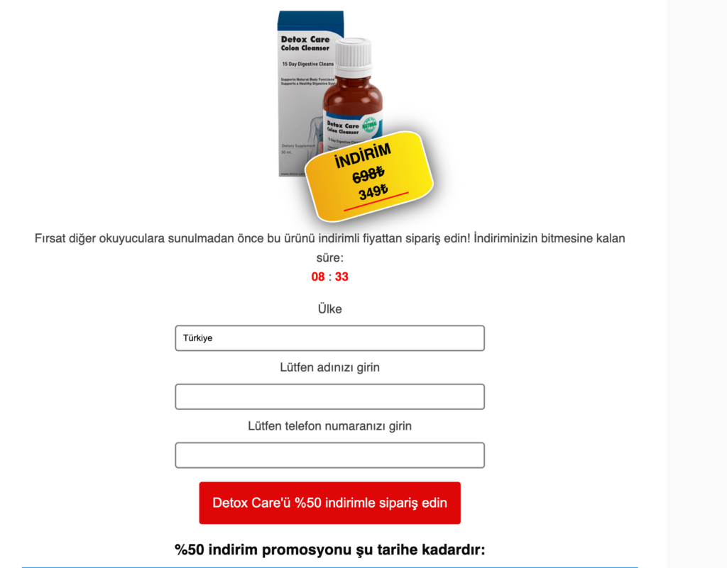 Detox Care Fiyat